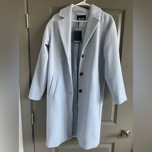ASOS Pisces Long Light Blue Coat